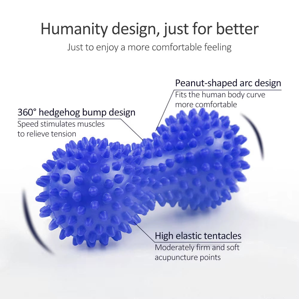 1PCS Relaxation Massage Ball Fitness Acupoint Stimulating Grip Strength Fascia Ball Hedgehog Design for Body Care