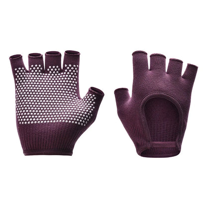 1Pair Half Finger Yoga Antislip Gloves Women Pilates Warm Cycling Gloves Multicolor Yoga Gloves Fitness Aerial Yoga Accessory