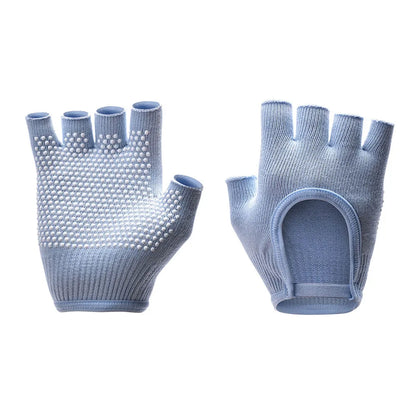 1Pair Half Finger Yoga Antislip Gloves Women Pilates Warm Cycling Gloves Multicolor Yoga Gloves Fitness Aerial Yoga Accessory