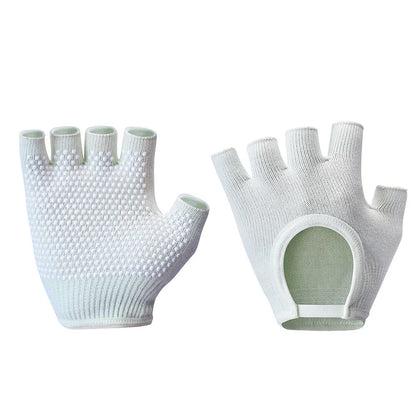 1Pair Half Finger Yoga Antislip Gloves Women Pilates Warm Cycling Gloves Multicolor Yoga Gloves Fitness Aerial Yoga Accessory